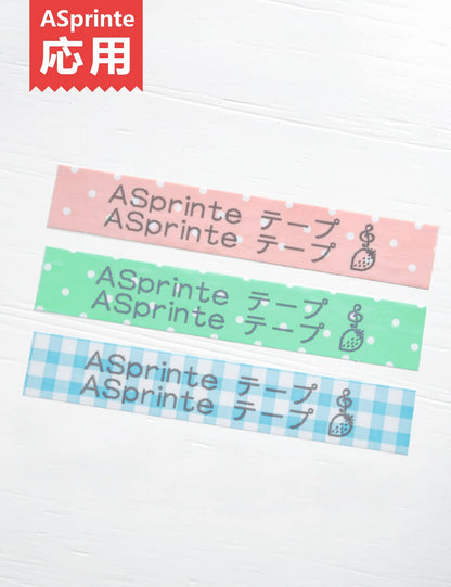 12mm ガーリー テプラ テープ グレー文字 と互換性のある キングジム Kingjim Tepra(SWM12PH SWM12GH SWX12BH)水玉ピンク チェック青 水玉緑 テープカートリッジ SR-GL1 SR-GL2 3個セット