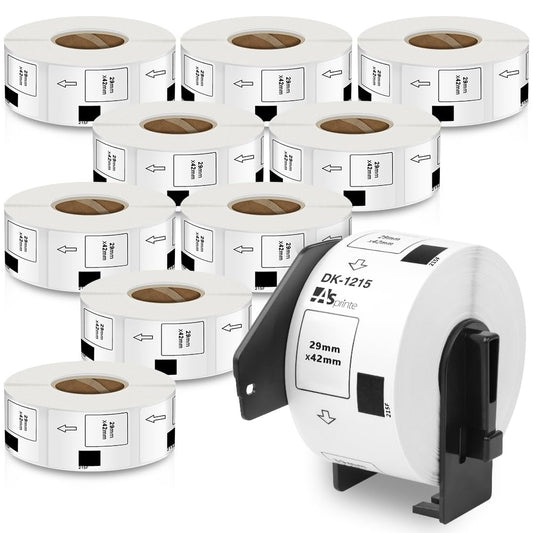 食品表示用検体ラベル 29mm x 42mm DK-1215 DK 1215 700枚/巻 感熱ステッカー紙 ラベルプリンター QL-800 QL-820NWB QL-700 QL-550 QL-720NW QL-650TD 10ロールセット,ブラザーBrotherと互換性のある DKラベル 合計7000枚