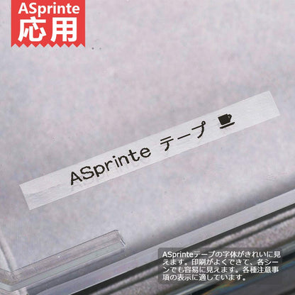 1個 6mm 透明地黒文字 ET6K と互換性のある キングジム テプラ テープカートリッジ テプラPRO ラベルライター用 Kingjim Tepra (ST6K) 8M ASprinte