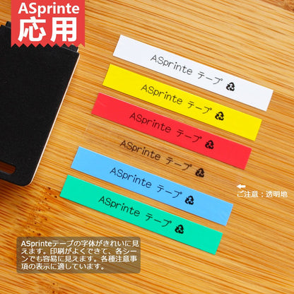 6mm 互換 テプラ テープ 白 カートリッジ キングジム プロ Tepra Pro Kingjim 透明 SS6K ST6K SC6R SC6Y SC6G SC6B 強粘着 6ミリ sr550 sr-gl2 6色の1セット ASprinte