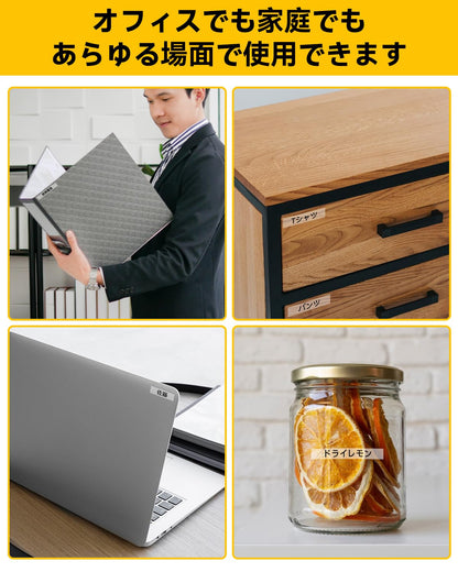 テプラ 12mm 透明 黒文字 互換 キングジム テプラプロ テープカートリッジ ST12K 5個